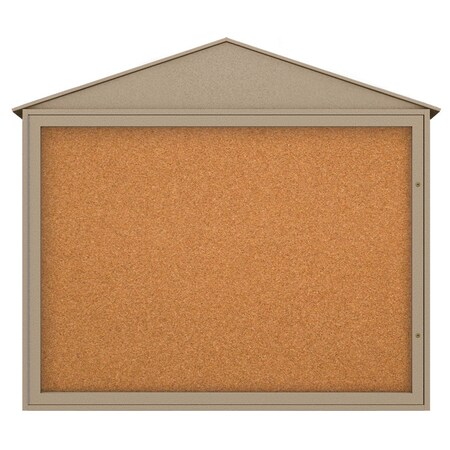 United Visual Products Indoor Enclosed Combo Board, 72"x36", Brnz Frame/Burgundy & Ultramarine UVCB7236BZ-BURGUN-ULTMAR